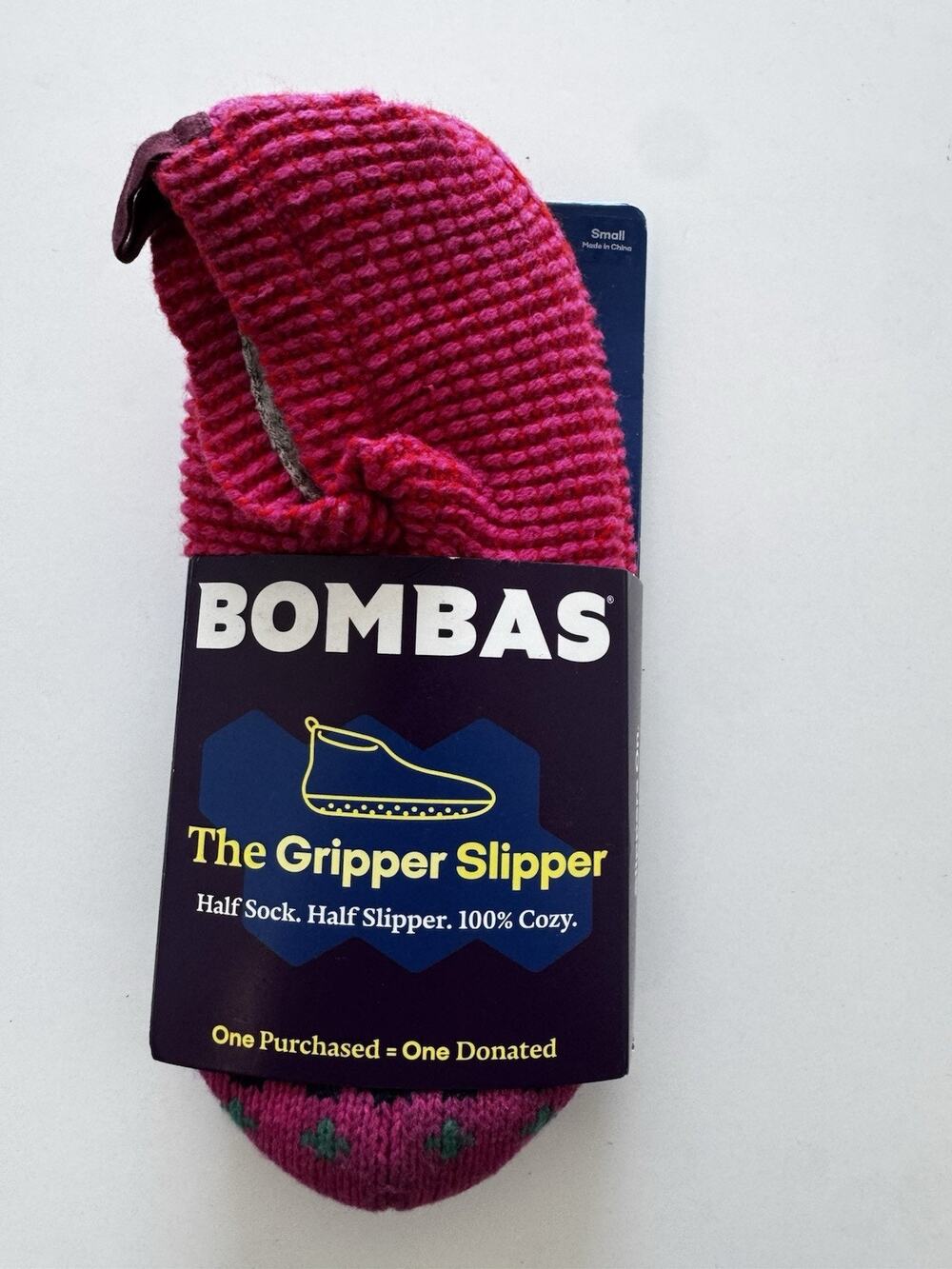 BOMBAS Gripper Slipper Socks Small